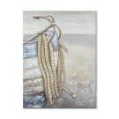 Handmade Painting - Boat Anchor in Morandi Blue 30*40 Inch (75*100cm)