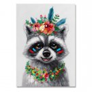100% handmade - Raccoon with necklace 20*28Inch (50*70cm)
