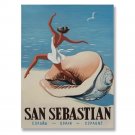100% handmade Vintage Poster SAN SEBASTIAN 36*48Inch (90*120cm)