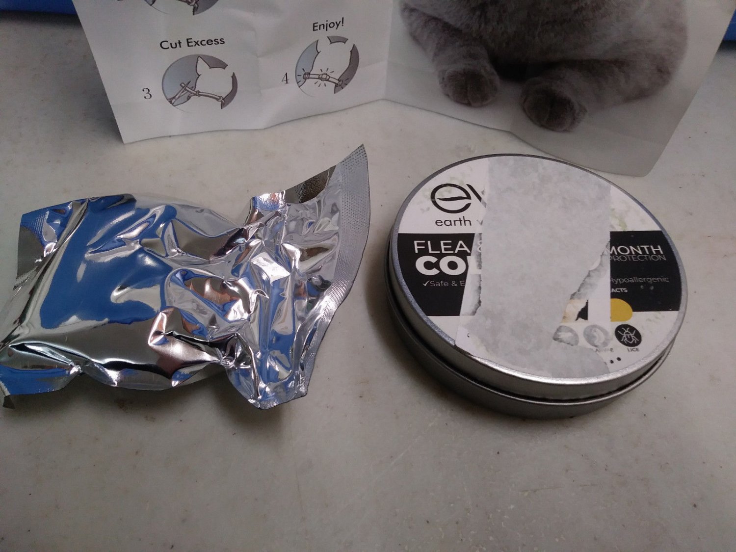 Earth Vibes Flea And Tick Collar For Cats Vet 8 Month