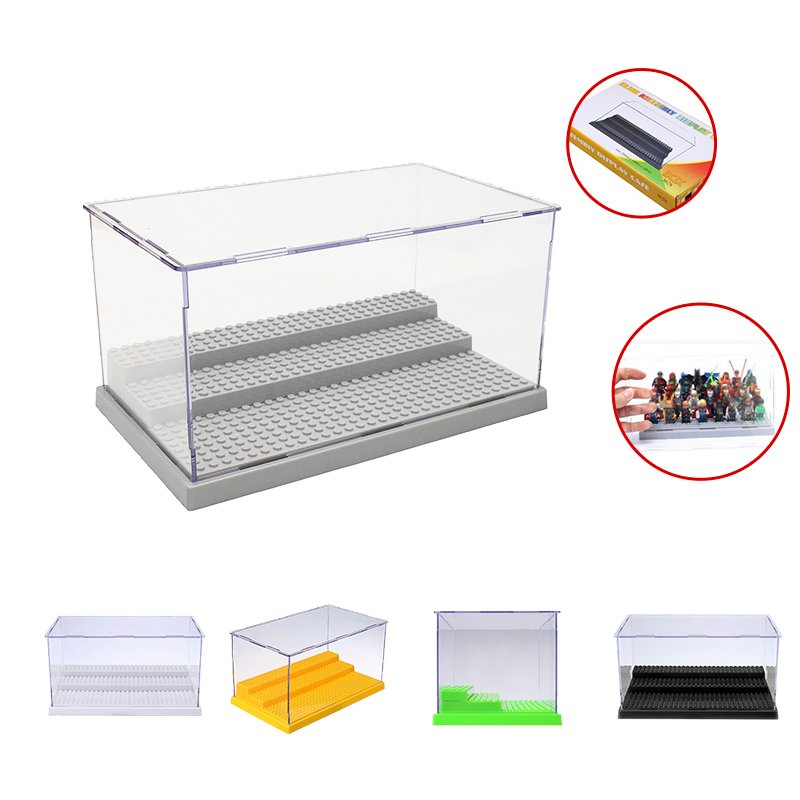 3 Step Box lego Minifigures toys Clear Display