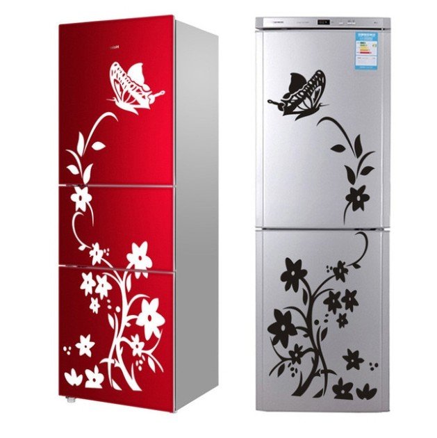 Creative Refrigerator Sticker Butterfly Pattern Wall Stickers Kitchen