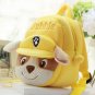 Cartoon Plush School Bag Kindergarten children (Message color )