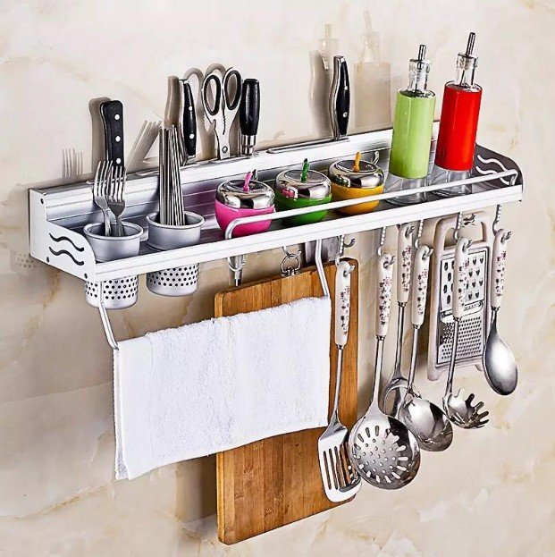 Aluminum Kitchen Storage Holders & Racks Tool