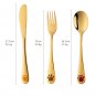 Kids Dinnerware Animal printing Cutlery 3 pcs (Message Color)