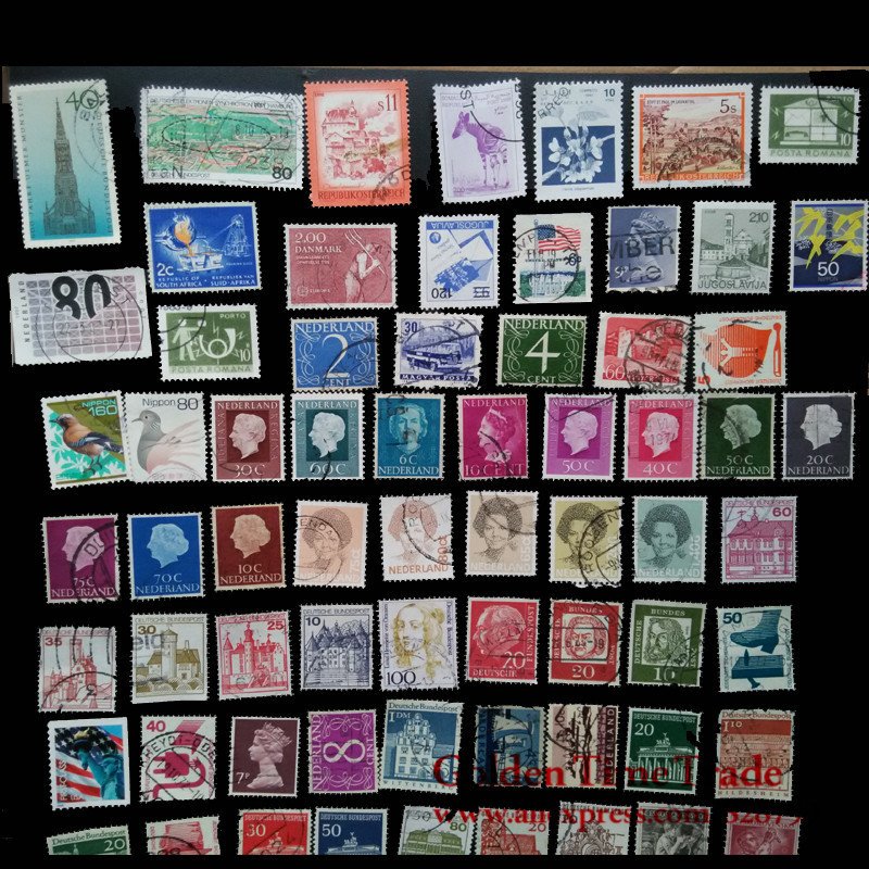 100 PCS Used Stamps World Wide Postage