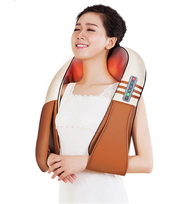 Neck Massager Electric Heated Relaxation 100 EVA Material