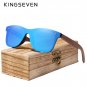 Polarized Sunglasses Walnut Wood Mirror Lens Sun Glasses
