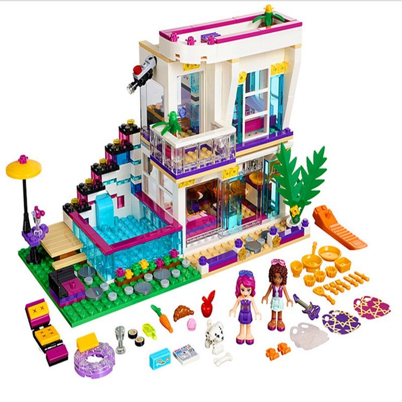 Friends Livi Pop Star House Girls Lego 41135 Analog Building Blocks