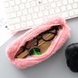 Cute Lovely Pink Plush Kawaii Pencil Case for Girls Student