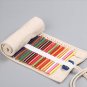 Large Canvas Roll Pencil Case 36 Holes Pencilcase for Girls Boy