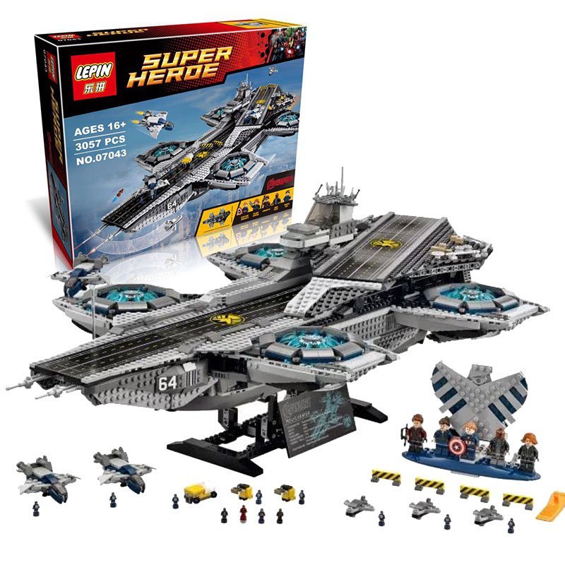 Lepin Marvel Super Heroes The SHIELD Helicarrier (*Free Shipping) Building Blocks Toys 07043