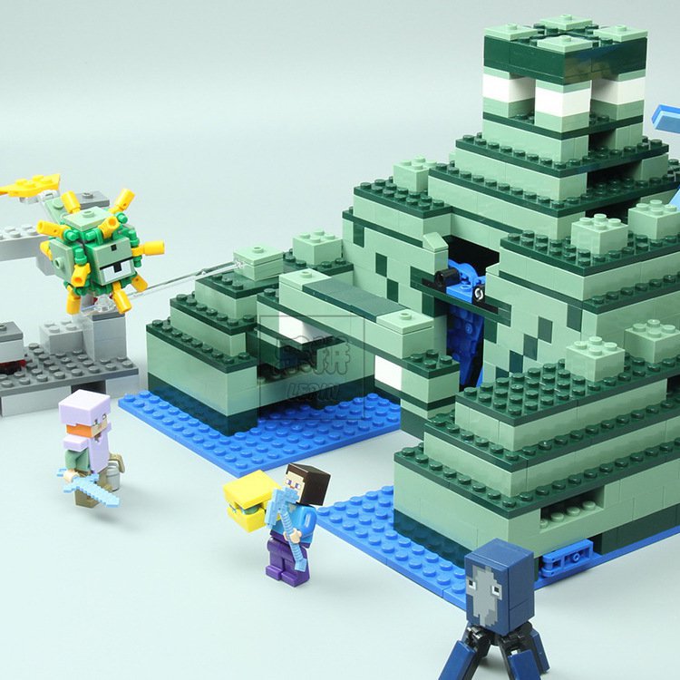 Lepin Minecraft The Ocean Monument (Lego 21136 analog) Building Blocks Toys