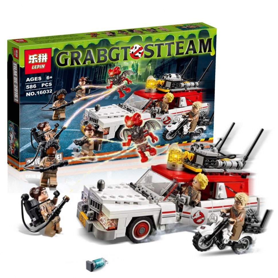 Lepin Ghostbusters Series Ecto-1 & 2 (Lego 75828 analog) Building Blocks Toys