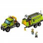 Lepin City Volcano Explorers Volcano Exploration Base (lego 60124  analog) Building Blocks