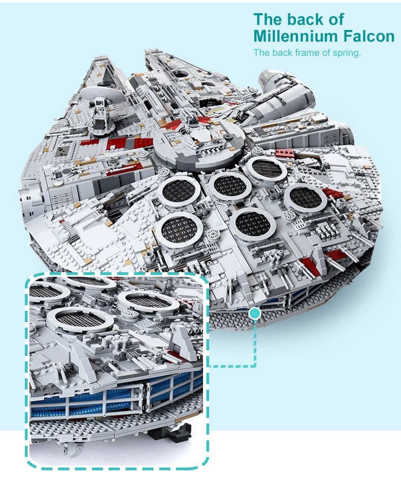 millennium falcon lego set 75192