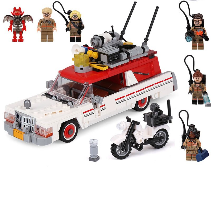 Lepin Ghostbusters Ecto-1 & 2 Set Building Blocks -75828