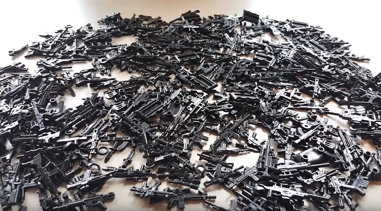 220pcs Lego Guns Minifigure Toy Military Brick arms Minifigure Weapon