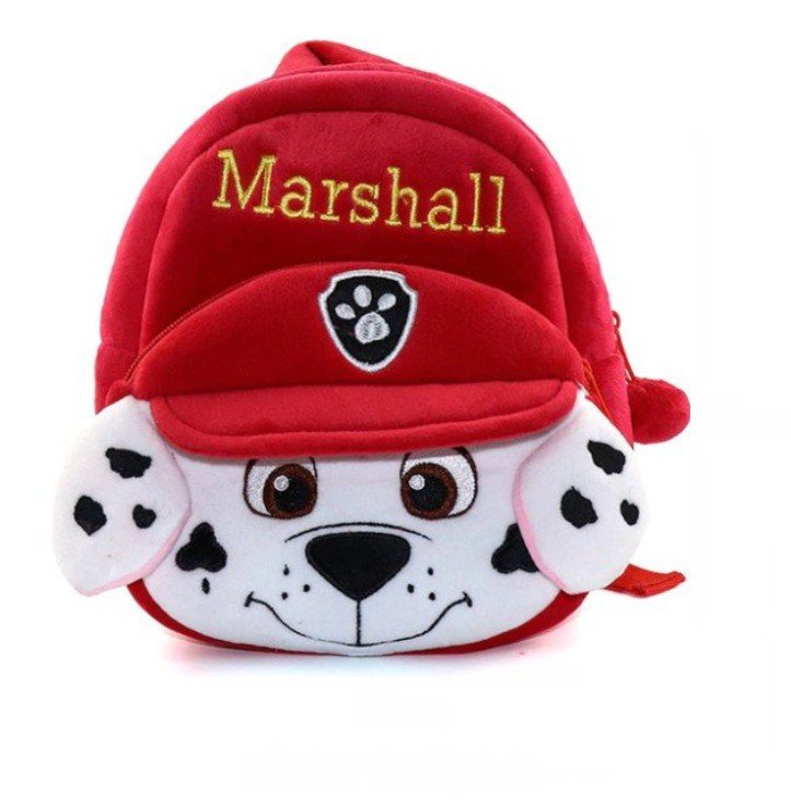 Cartoon Plush School Bag Kindergarten children (Message color )
