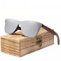 Polarized Sunglasses Walnut Wood Mirror Lens Sun Glasses