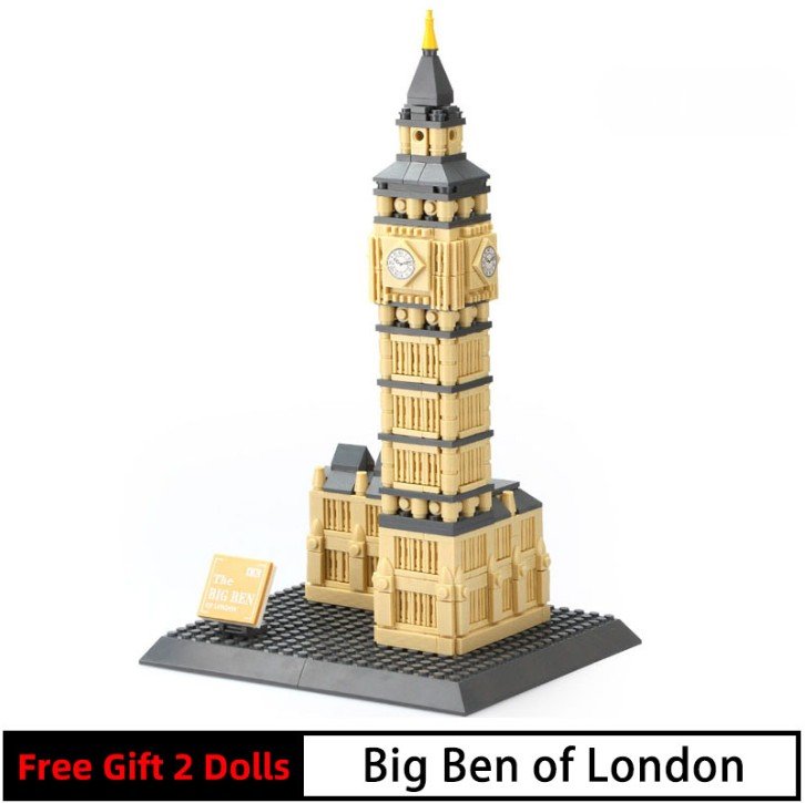 Big Ben Building Blocks Lego Builders Set  Architectural Model
