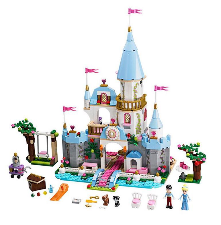 Disney Princess Cinderella's Romantic Castle Play Set (lego 41055 analog) Building Blocks