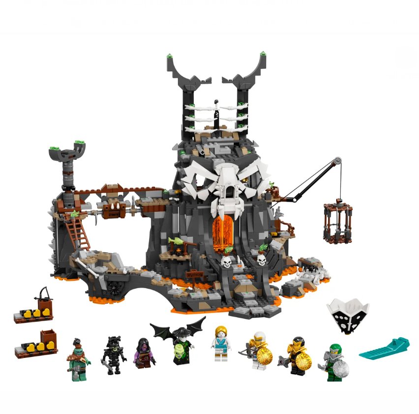 Ninjago Skull Sorcerer Dungeon Cole Season ( 71722 ) Building Blocks ...