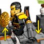 Ninjago Skull Sorcerer Dungeon Cole Season ( 71722 ) Building Blocks - New No Box.