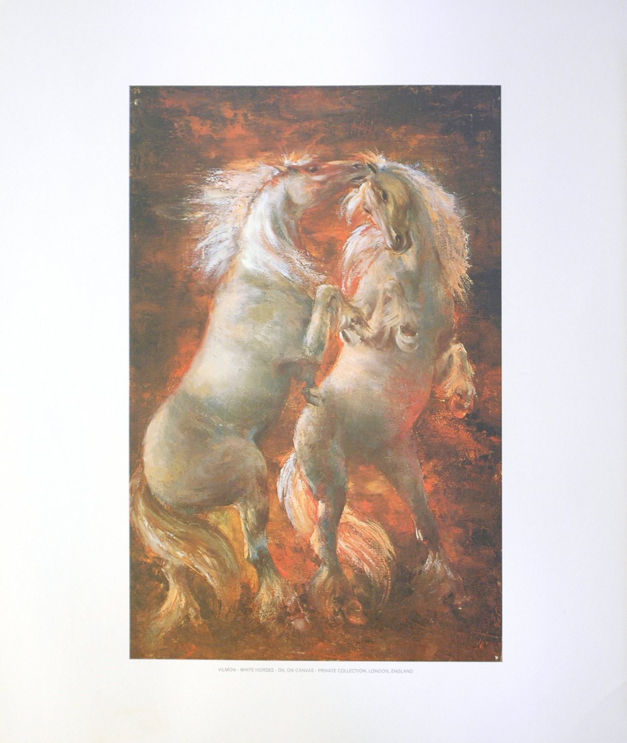 VILMON &acirc;�� WHITE HORSES (LITHOGRAPH)
