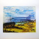 ENRIC – BOATS IN THE SAND (LITHOGRAPH)