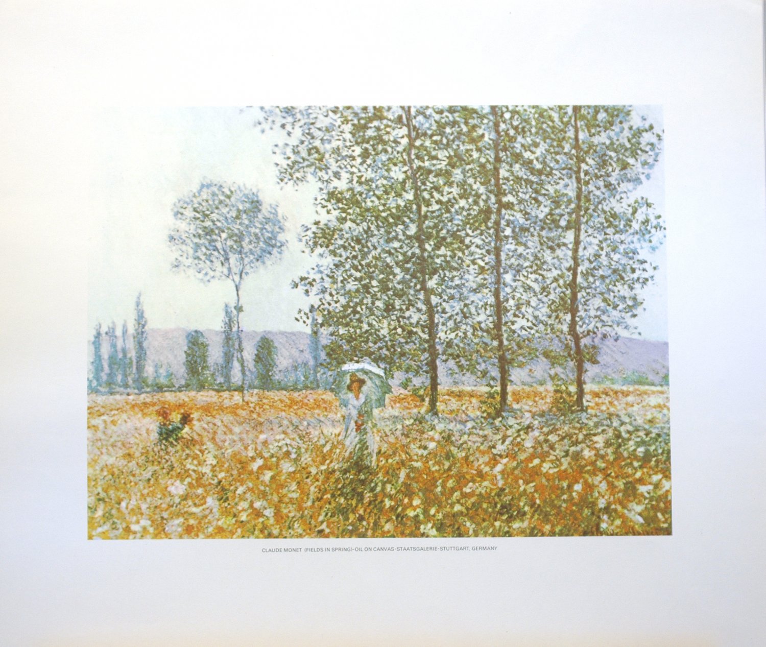 CLAUDE MONET &acirc;�� FIELDS IN SPRING (LITHOGRAPH)