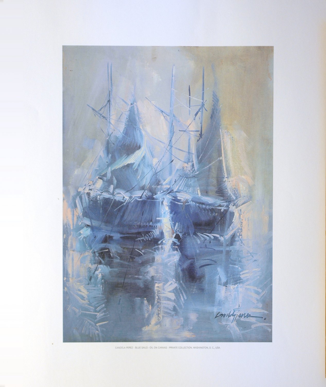 CANDELA PEREZ &acirc;�� BLUE SAILS (LITHOGRAPH)