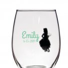 Custom Flower Girl Glass