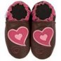 new soft soled baby leather shoes HEARTS (12-18 mo)