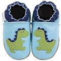 new soft sole baby leather shoes DINO blue (18-24 mo)