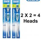 Oral-B CrossAction Power Whitening Toothbrush Replacement Brush Heads (4 Heads)