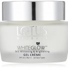 Lotus Herbals Whiteglow Skin Whitening And Brightening Gel Cream SPF-25, 60gm