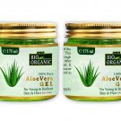 Indus valley Pure Aloe Vera Gel for Skin and Hair 175ml x 2 (Set of 2)