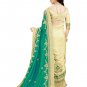 Indian Embroidery Green Art Silk Saree