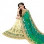 Indian Embroidery Green Art Silk Saree