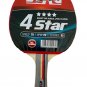 Stag 4 Star Table Tennis Racquet (Multicolor) - Set of 2 Racquets