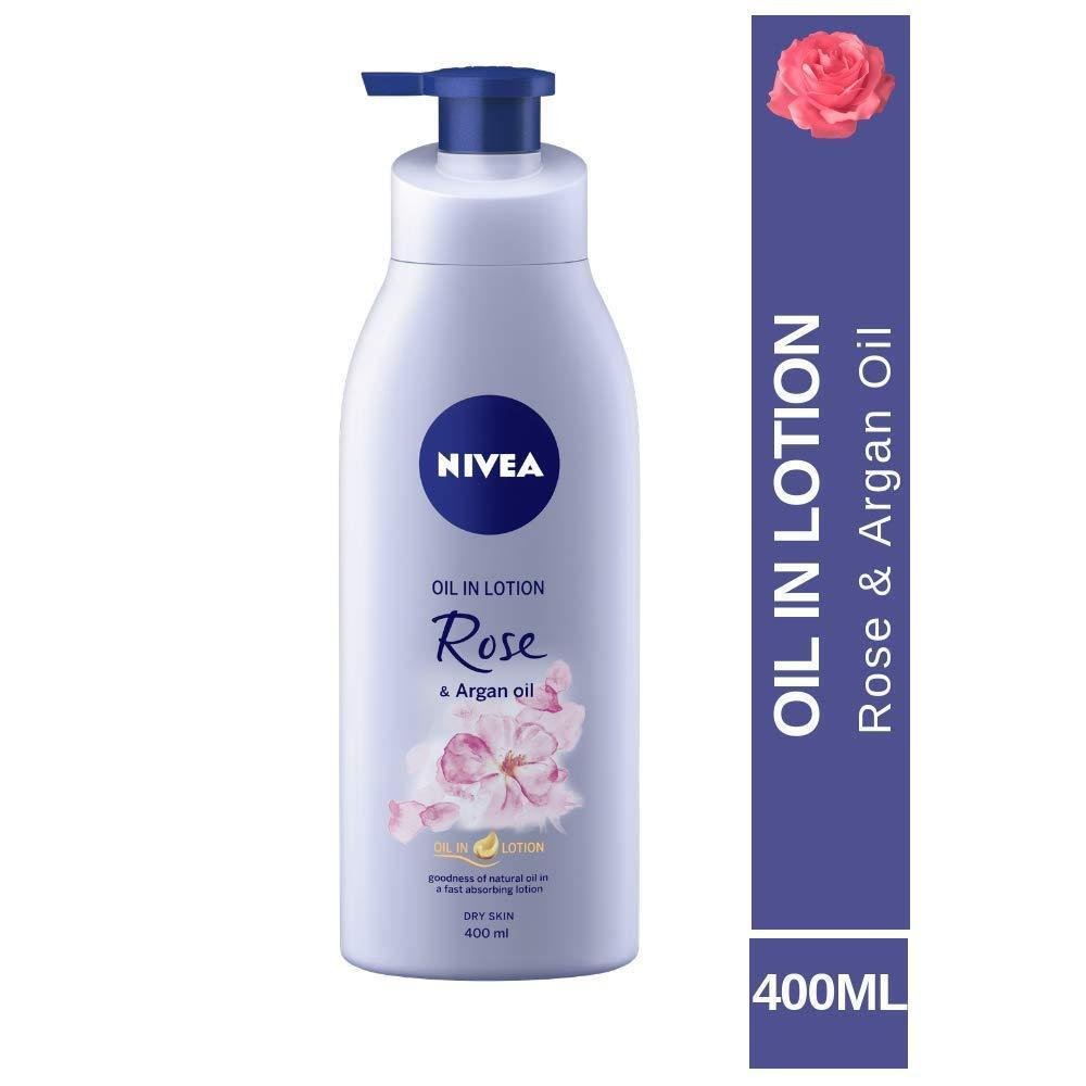 Nivea Rose and Argan Oil In Lotion For Dry Skin 400ml