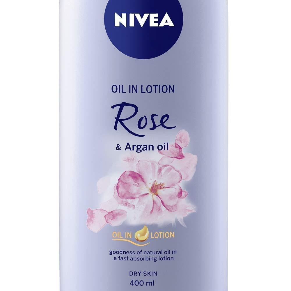 Nivea Rose And Argan Oil In Lotion For Dry Skin 400ml