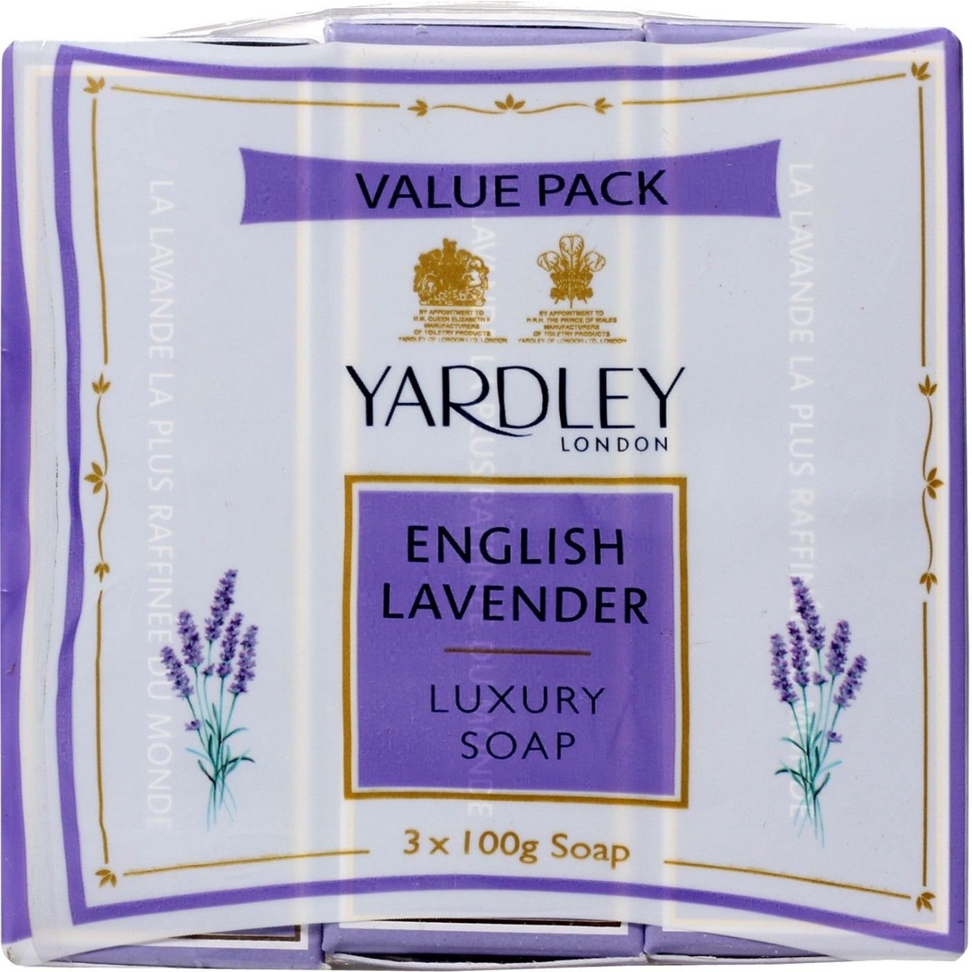 Yardley English Lavender Luxury Soap 100gm x 3 (Pack of 3)