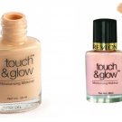 Pack of 2 Revlon Touch & Glow Moisturising Makeup Natural & Golden Mist 20mleach