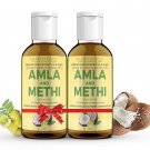 Vriddhi Organic Amla Hair Oil with Methi and Curry Leaves 100ml x 2 (Pack of 2)