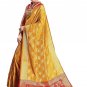 Indian Woven Banarasi Silk Cotton Saree With Blouse Piece