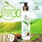 INWOOD ORGANICS Coconut & Green Tea Refreshing Body Lotion 200ml x 2 (Pack of 2)