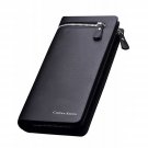 Designer Long Zipper Wallet Black