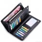 Designer Long Zipper Wallet Black